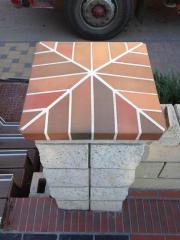 Крышки кирпичные на столбы Фото 2