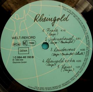 Виниловая пластинка Rheingold – Rheingold Фото 3