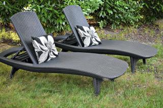 Шезлонг лежак Keter Pacific Sun Lounger Фото 3