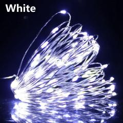 Светодиодная гирлянда нить 4.5м 50 led и 10м 100 led на бата Фото 4