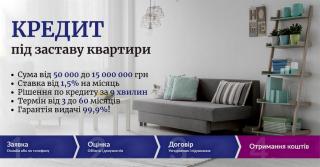 Кредит у день звернення під заставу нерухомості Київ