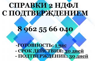 2ндфл/3ндфл/Справка по форме банка/Консультации Бухгалтера