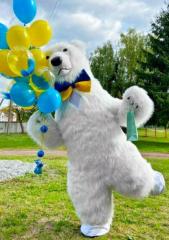 Надувний костюм «Білий Ведмідь» для свят
