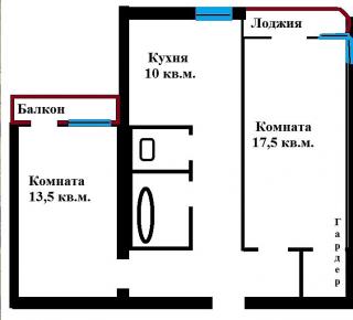 2 комн. квартира. Звенигород. Улучшенной планировки Фото 3