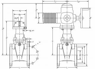 Задвижка чугунная с электроприводом AUMA Фото 4