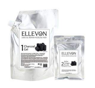 ELLEVON CHARCOAL MODELING MASK  Альгинатная маска с углём (г Фото 2