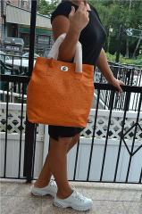 Сумка Furla Appaloosa Orange Ostrich, оригинал Фото 3