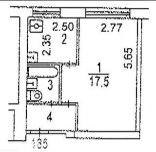 Продается 1 ком.квартира,  г.Москва ул.Халтуринская, д. 15,  Фото 2