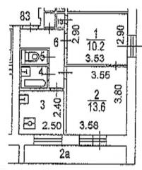 Продается 2 ком.квартира, г.Москва ул.Живописная,д. 54, корп Фото 3
