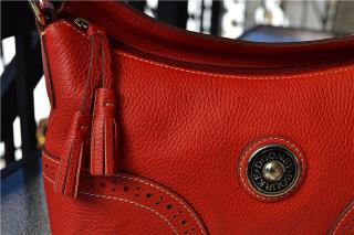 Сумка Dooney and Bourke Red Leather Satchel Б/У , оригинал Фото 3