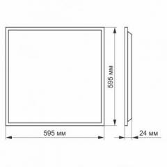 Led Панель Videx 60w 4100K 220v матова 2шт/упак 25808 Фото 3