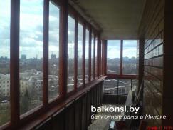 Балконные рамы из дерева Фото 2