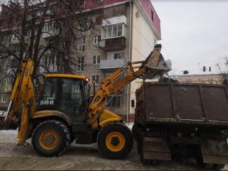 Услуги экскаватора, погрузчика, самосвала. Песок, щебень, гр Фото 2