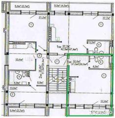 1-к квартира 40 м² на 2 этаже 3-этажного кирпичного дома Фото 3