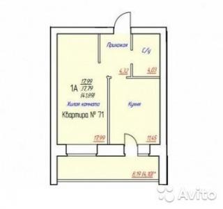 1-к квартира 38 м² на 5 этаже 10-этажного кирпичного дома Фото 2