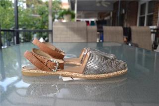 Босоножки Stuart Weitzman Armor Silver Slide Sandals, оригин Фото 2