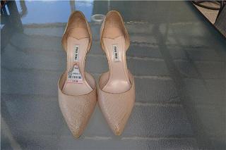 Туфли Miu Miu Crinkle Leather Pumps, оригинал Фото 2