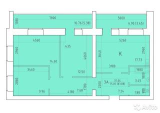 3-к квартира 84 м² на 5 этаже 10-этажного кирпичного дома